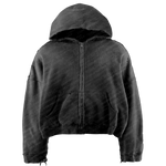 Distressed Zip-Up