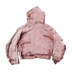 DISTRESSED ZIP-UP