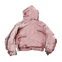 DISTRESSED ZIP-UP
